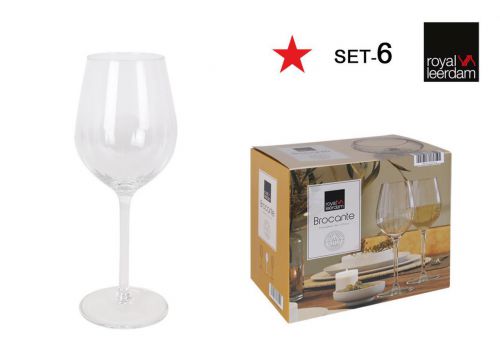 Y Set 6 Copas Vino 38cl Brocante — vista 1