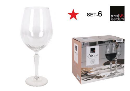 Y Set 6 Copas Vino 60cl Gotica