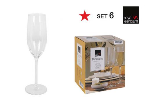 Y Set 6 Copas Champagne 21cl Brocante