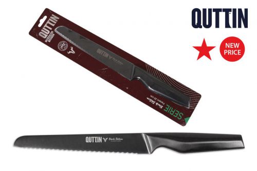 Faca De Pao 20cm Black Edition — referência QT-731010