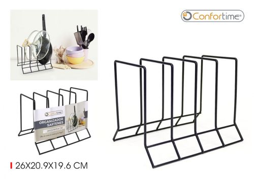Organizador Frigideira 26x20.9x19.6 Confortime