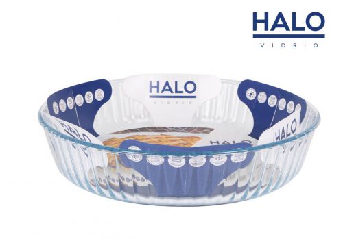 Forma De Bolo De Vidro Halo De 26 Cm