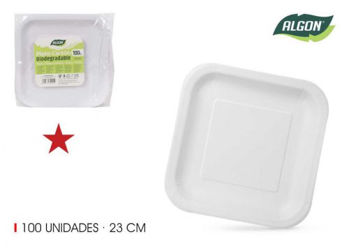 Set100 Placa Quadrada De Cart+o 23cm Al