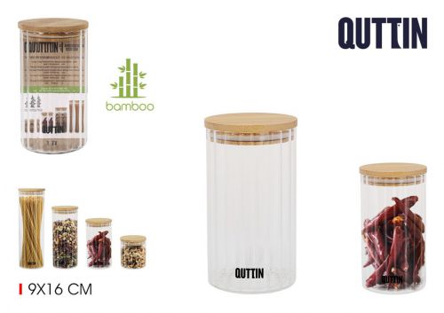 Pote Vidrio 9x16cm Quttin