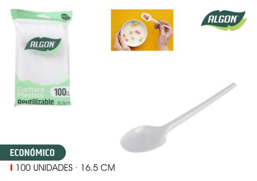 Colher Reutilizável Algon — vista 1