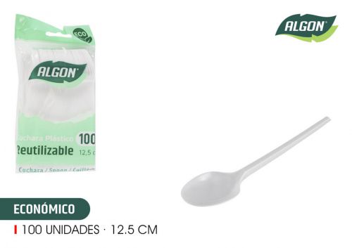 Colher Reutilizável Sobremesa Algon