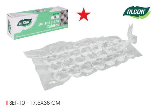 Set10 Sacos De Cubos De Gelo Algon — referência BA11040374944