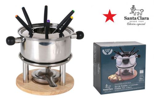 G Y Fondue Acero Inox 6 Comens. Santa Clara