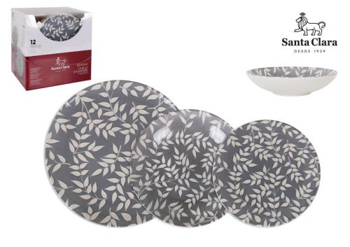 Vajilla 12pcs Berna Monaco Brilloredo — referência STA-BER26140