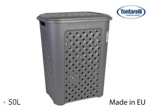 Cesto De Roupa Suja C/Tampa 50 L Ariann