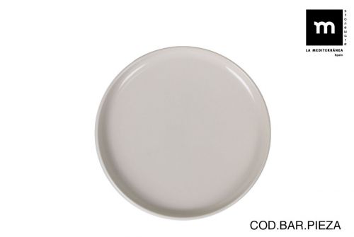 Prato Redondo 20cm Nordic Ivory Brilho — referência IVO27104
