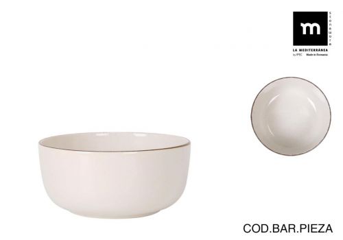 Bol 14.5cm Anllo Nordic Ivory Brilho — referência ANL27108