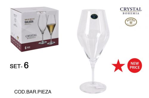 Set 6 Taça De Vinho Bohemia 510cc Galax — vista 1