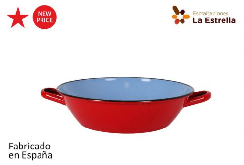 Y Paellera Honda Bordonada 32cm Rojo — referência 217110932