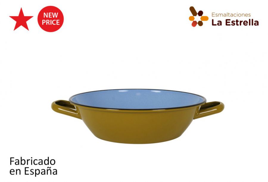 Y Paellera Honda Bordonada 28cm Verde — referência 217140928