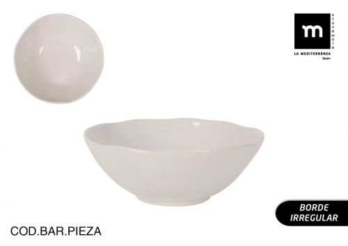 Tigela De 16 Cm Marfim Ib+rica Brilhante