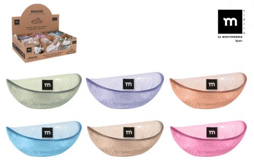 Tigela Vidro  Snacks Cores   125 X 5 Cm