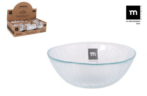Tigela Vidro Snacks Transparente 13x5cm