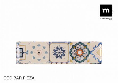 Prato Retangular 30x8cm Lore Elite Gloss