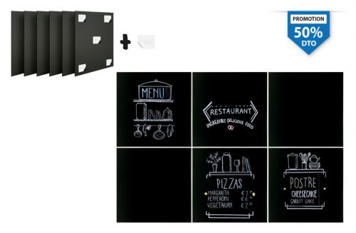 50 Pack 6 Pizarras 40x40cm — vista 1