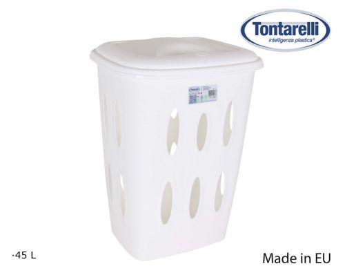 Cesto De Roupa Suja W / Tampa 50l Roupa