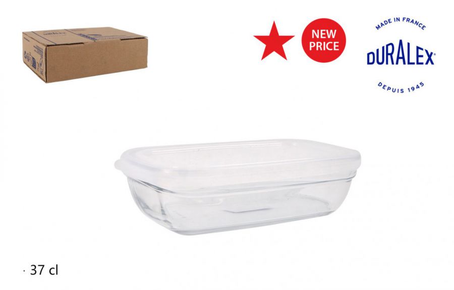 Y Fiambrera Transp.15cm Rect. C/Tapa Freshbox