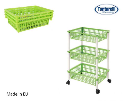 Carrinho Para Legumes Com 3 Cestos 40x62 Mito 3 V — referência 8071265C81B