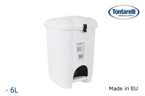 Pedal Bin Poeira 6l Branco Carolina — referência 8101536C112