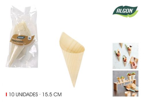 Cones De Madeira Algon — referência BA01019176440
