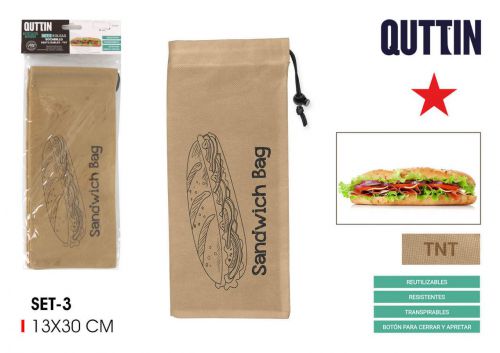 Sacos De Comida Reutilizável Quttin — referência BQ03030575861