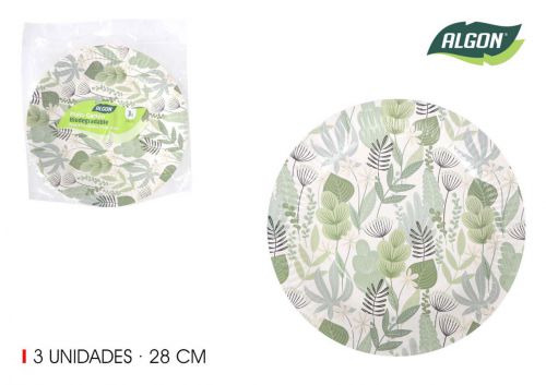 Piatto Rotonda Del Cartone 28 Cm Algon