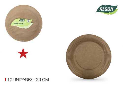 Set10 Placa De Cartao Redondo 20cm Algon — referência BA01054076365