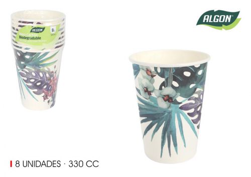Cartone Bianco Bicchiere 330cc Algon — vista 1