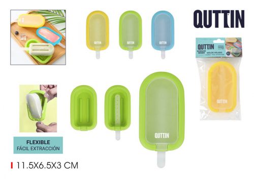 Molde De Silicone Individual Para Gelados Quttin — referência BQ01042876359