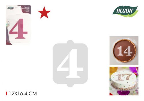 Modelo De Bolo De Aniversario N4 Algon — vista 1