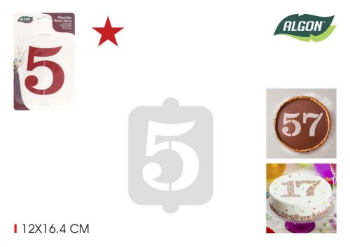 Modelo De Bolo De Aniversario N5 Algon — vista 1