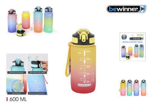 Garrafa De Agua Desportiva Multicolorida Bewinner — vista 1