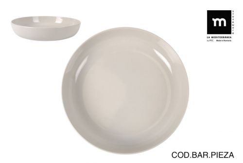Tigela 23cm Marfim Nórdico Marfim Brilhante — referência IVO27101