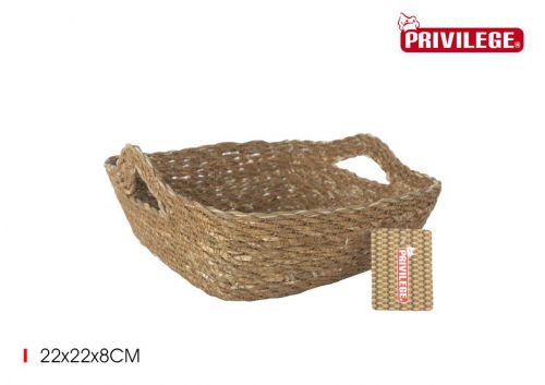 Cesta Conica Mimbre Cuad.c/Asa22x22x8cmprivilege