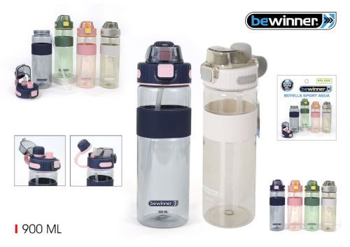 Garrafa De Agua Desportiva Transparente Bewinner