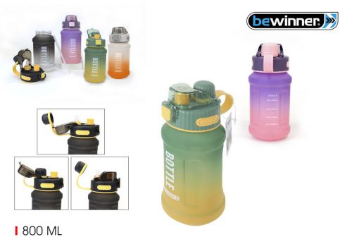 Garrafa De Agua Desportiva Multicolorida Bewinner — vista 1