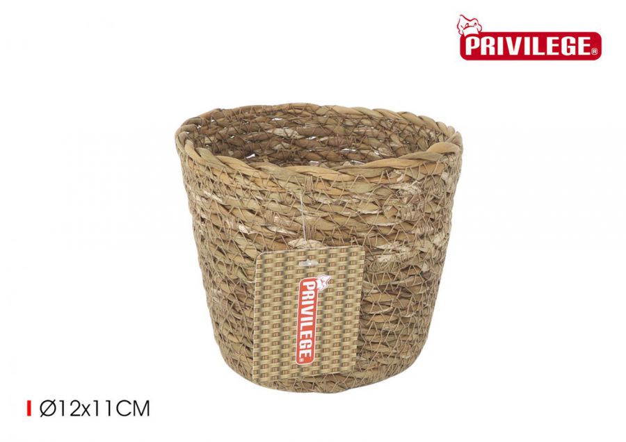 Cesta Mimbre Redonda  12x11cm Privilege