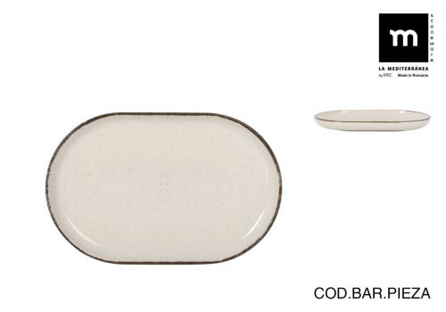 Fonte Oval 20x13x2cm Anllo Nordic Gloss — referência ANL27112
