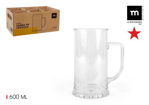 Jarra De Cerveja 600ml Ps La Mediterranea — vista 1
