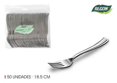 Set50 Garfo De Prata Grande 185 Cm Algon — referência BA01054276683