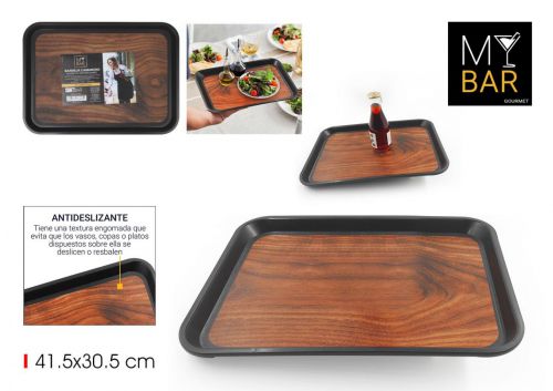 Tabuleiro De Empregado De Mesa Antiderrapante Qutt — vista 1