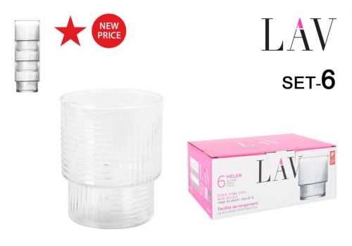 Y Hln346f Set 6 Vasos 230cc Helen — referência 2025133