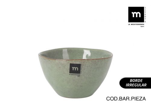 Bol 650ml 14x8cm Macarella Green Md