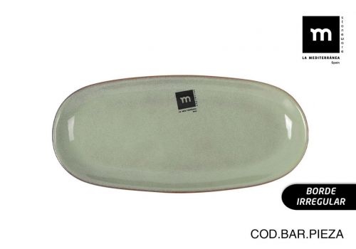 Fonte Oval 25x12x22cm Macarella Green Md