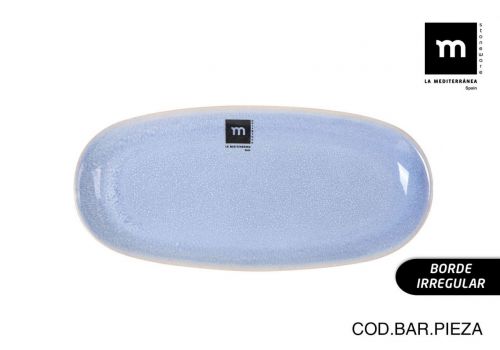 Fonte Oval 25x12x2.2cm Macarella Blue Md
